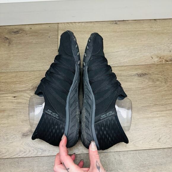 Skechers Hands Free Slip In Black Shoes Women’s Size 10 - Picture 7 of 11